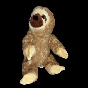 Sherman Sloth Plush Stuffed Animal Progressive Plush Brown Tan Realistic Sitting